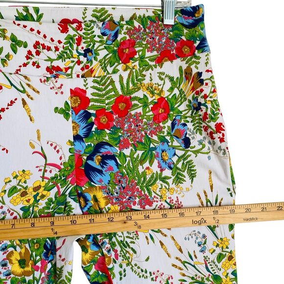 Soft Surrounding Pants Women PM Floral Flower Stretch Spring Casual Travel - Picture 4 of 5